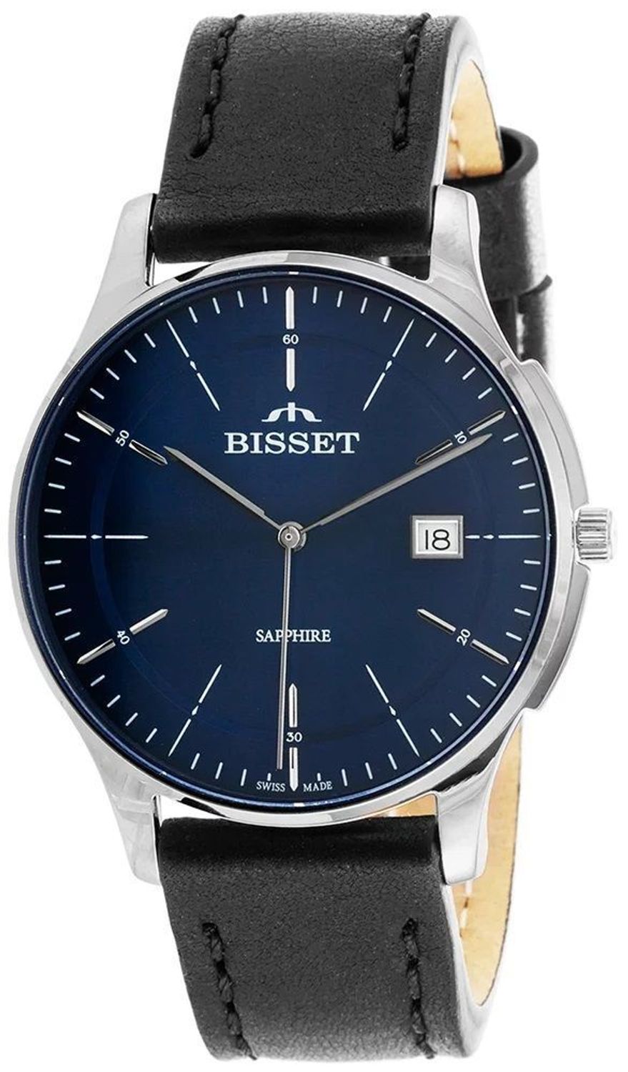 Zegarek męski Bisset srebrno-granatowy BSCF27.jpg